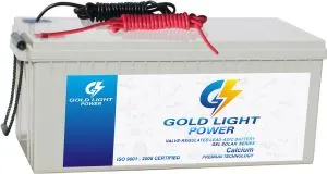 แบตเตอรี่โซล่าเซลล์ GEL 12V250AH ที่มีการควบคุมค่ามาตรฐานผลิตภัณฑ์